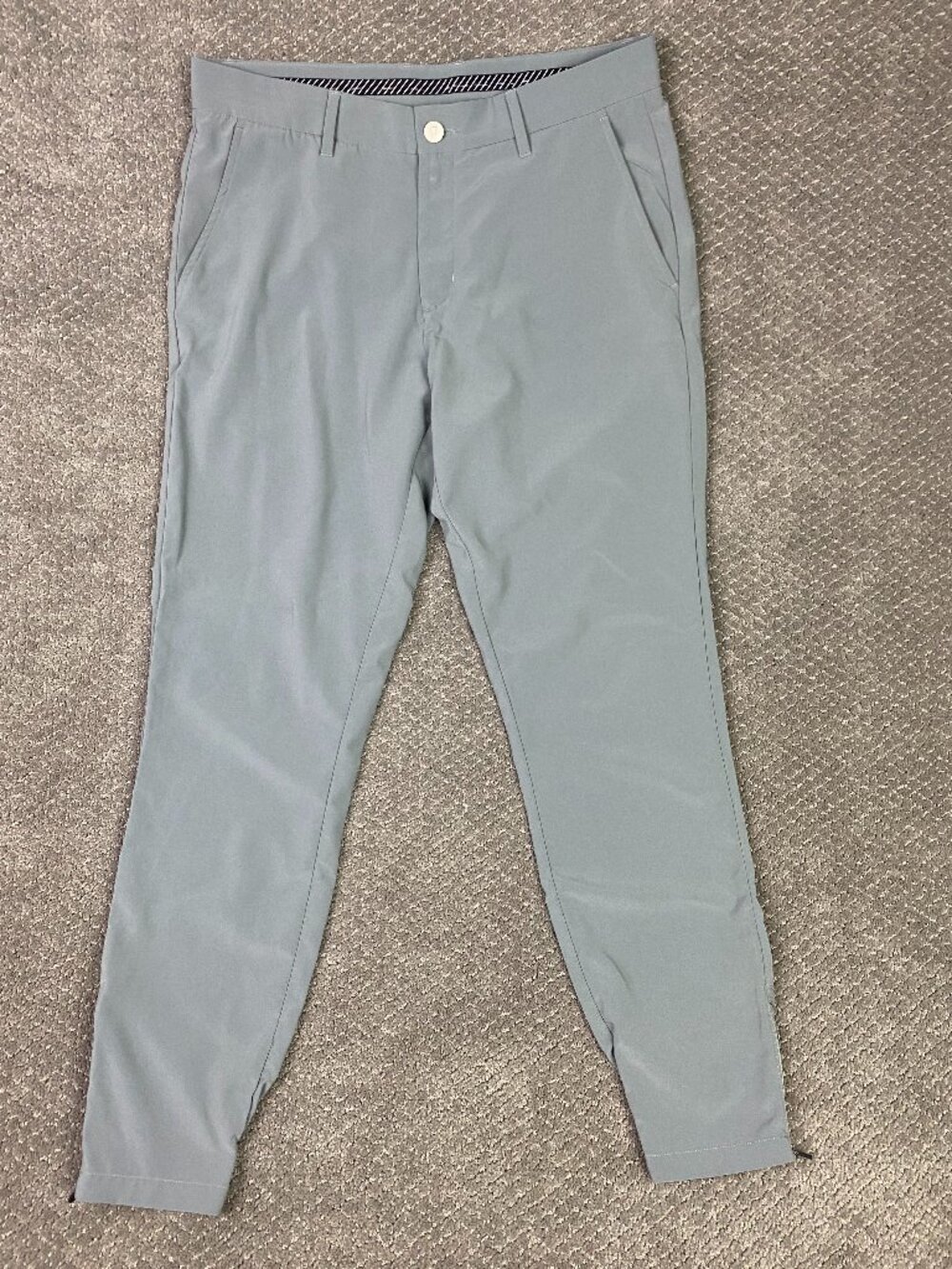 Primo Golf Joggers Pants Mens 32 Regular Gray Ankle Zip Zipper Performance